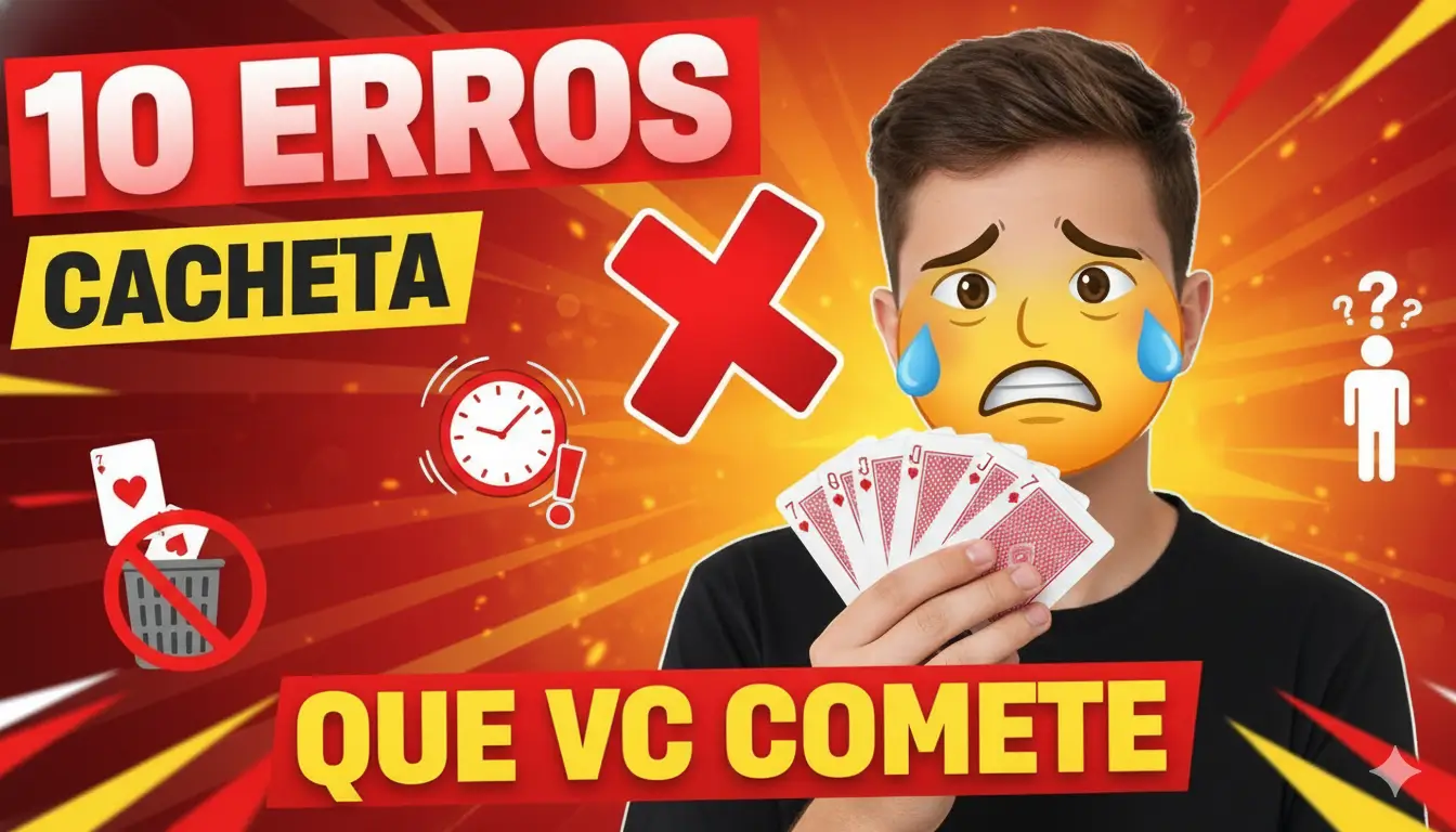 10 Erros de Iniciante que Você Comete na Cacheta (Sem Perceber)